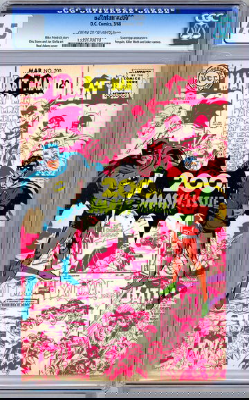 BATMAN #200 CGC 7.5 200TH ANN ISSUE JOKER PENGUIN SCARECROW NEAL ADAMS CVR 1968