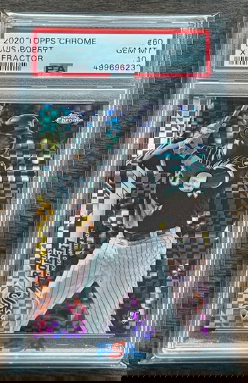 2020 Topps Chrome Luis Robert #60 Xfractor Refractor PSA 10 rookie RC
