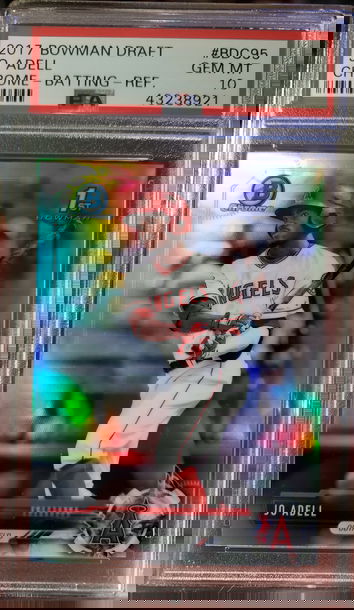 2017 Bowman Draft Jo Adell Refractor PSA 10