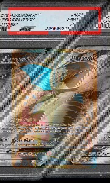 2016 Pokemon XY Evolutions Dragonite Ex #106 PSA 9