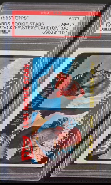 1965 Topps #477 Steve Carlton PSA 7 (OC)