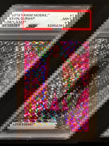 2019 Panini Mosaic - Kevin Durant - Pink Camo Prizm PSA 9 Mint