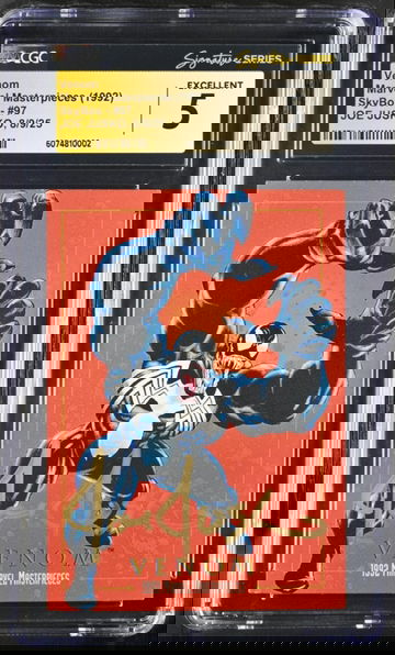 1992 Marvel Masterpieces Venom #97 CGC SS 5 | Signature Series | Joe Jusko