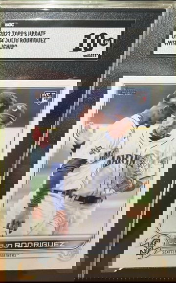2022 Topps Update Julio Rodriguez US44 SSP with Ichiro SCG 10