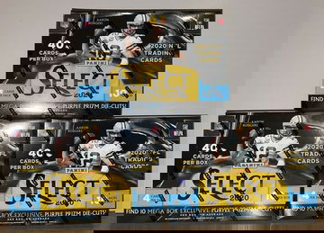 3x BOX LOT 2020 PANINI SELECT FOOTBALL MEGA BOX 10CT 