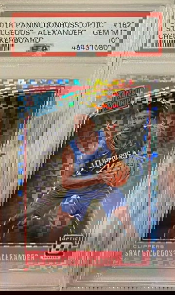 Shai Gilgeous-Alexander 2018 Donruss Optic Checkerboard RC PSA 10 SSP Low Pop