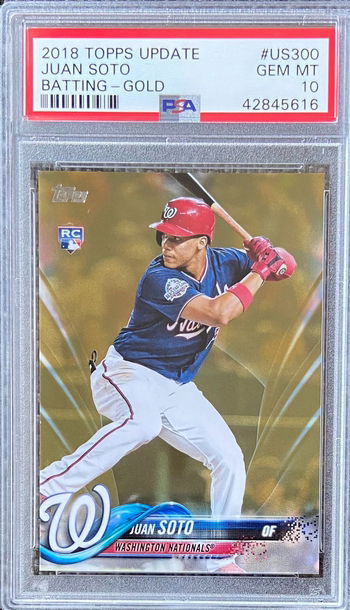2018 Topps Update Gold #/2018 Juan Soto RC PSA 10 GEM MINT