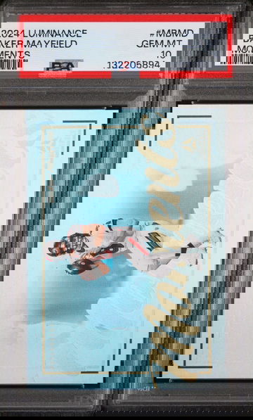 2024 Panini Luminance Moments Baker Mayfield #MBMD PSA 10