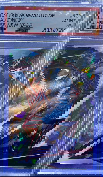 2019-20 Panini Revolution CHINESE NEW YEAR LUKA DONCIC CRACKED ICE PSA 9 MINT SP