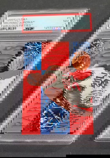 1995 ULTRA FABULOUS FIFTIES #5 MICHAEL JORDAN PSA 7 NM