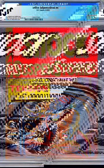 SHOCK SUSPENSTORIES #4 CGC 4.0 GAINES FELDSTEIN STORY WOOD ORLANDO ART EC 1952