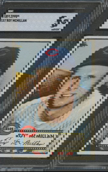 1952 Topps #137 Roy McMillan Cincinnati Reds SGC 5 EX