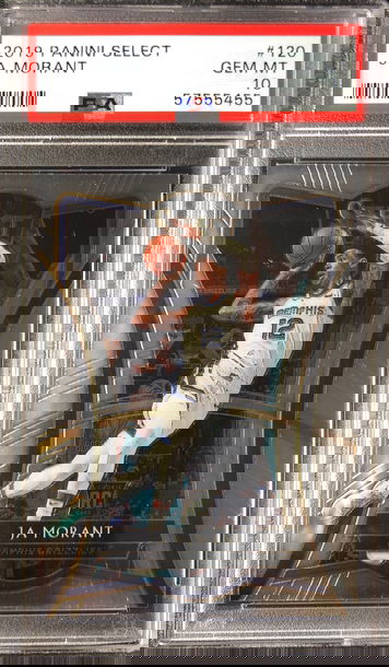 2019 Panini Select Ja Morant Premier Level RC PSA 10