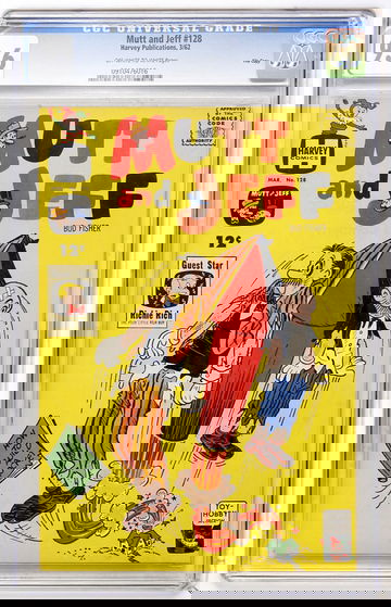 MUTT AND JEFF #128, CGC 9.6 NM+ --- HIGHEST GRADED