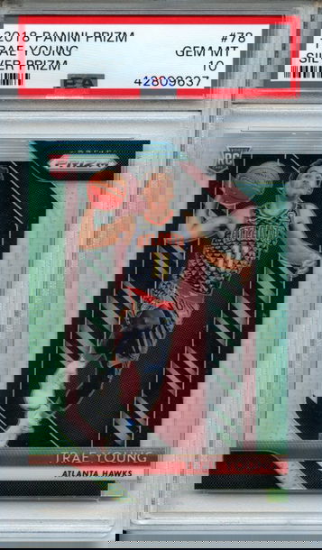 2018 Panini Prizm Trae Young Silver Prizm #78 PSA Gem Mint 10