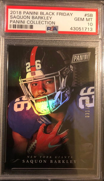 2018 Panini Black Friday Saquon Barkley Panini Collection 