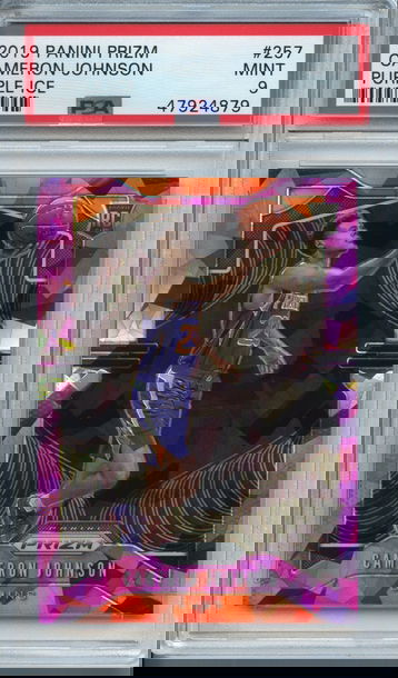 Cameron Johnson Purple Ice Rookie Prizm PSA 9