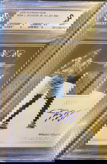 Jaren Jackson Jr. Noir Rookie Patch Auto