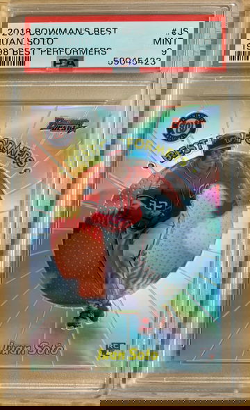 Juan Soto 2018 Bowman’s Bowman Best 1998 Best Performers RC Rookie PSA 9 Mint