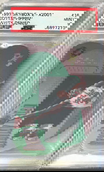 Scottie Pippen 1997 Skybox E-X2001 Gravity Denied #16 - PSA 9 MINT - Bulls