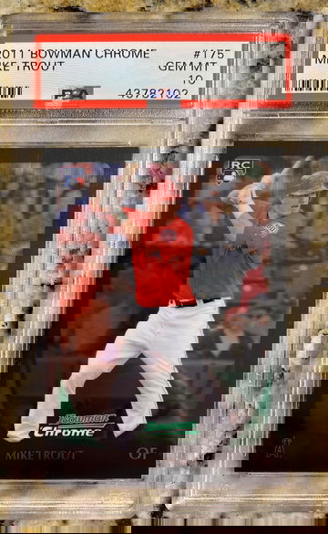 PSA 10 2011 Bowman Chrome Mike Trout 