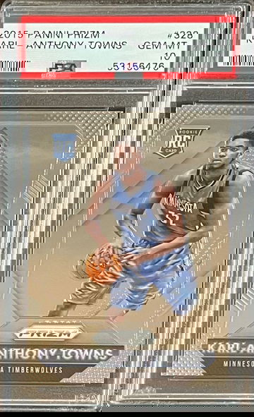 2015 Panini Prizm Karl-Anthony Towns PSA 10 Gen-Mint
