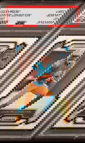 2023 Prizm Silver Quentin Johnston RC Rookie #353 Chargers PSA 10 GEM MINT