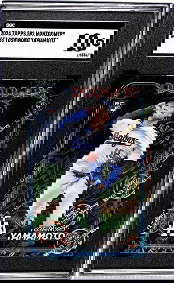 2024 Topps 582 Montgomery #553 Yoshinobu Yamamoto SGC 10