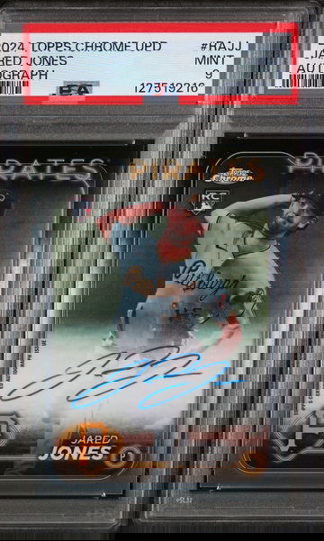 2024 Topps Chrome Update Chrome Baseball Update Series Autographs Jared Jones #RAJJ PSA 9