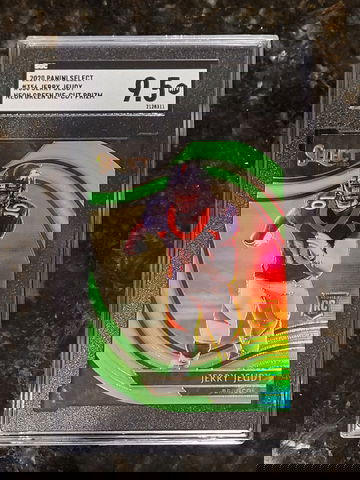 2020 Select Jerry Jeudy Neon Green Prizm Die-Cut SGC 9.5 #356 Field Level Rookie