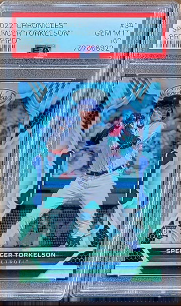 2022 SPENCER TORKELSON Panini CERTIFIED Chronicles Refractor PSA 10 POP 2 Rookie RC #34