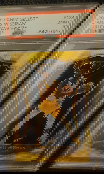 2020 Panini Select James Wiseman Gold Wave Prizm PSA 9