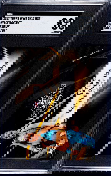 2017 Topps WWE NXT Takover Mat Relic Gold 9/10 Bayley SGC 8 NM-MT