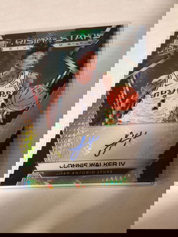LONNIE WALKER 2018-19 SPECTRA RISING STARS SIGNATURES #'D 47/49 
