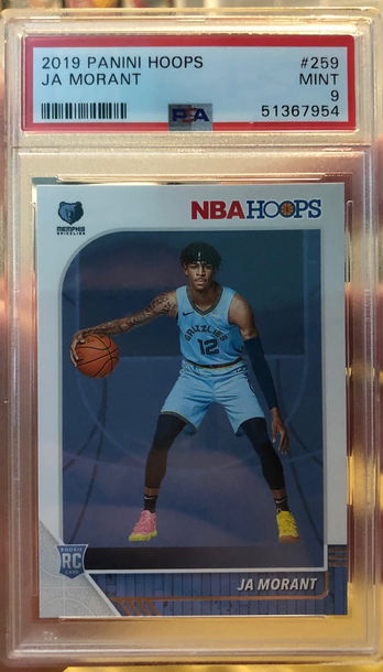 2019 Panini Hoops Ja Morant Rookie PSA 9
