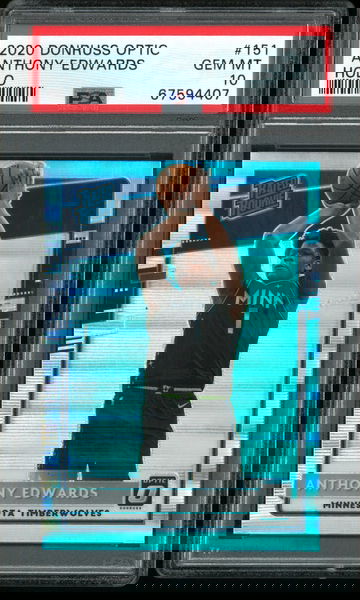 2020 Donruss Optic Anthony Edwards Holo 151 PSA 10