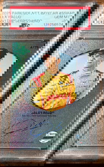2025 Parkside NTT IndyCar Alex Palou Signature Series Hero AUTO #4/75 PSA 10