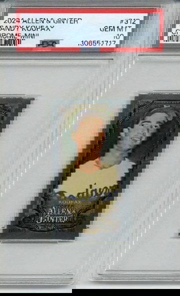 2024 TOPPS ALLEN & GINTER CHROME MINI SANDY KOUFAX CARD DODGERS PSA 10 LOW POP