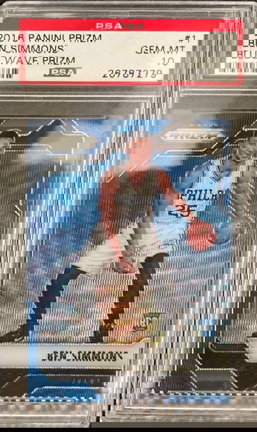 Ben Simmons Blue Wave Prizm Rookie