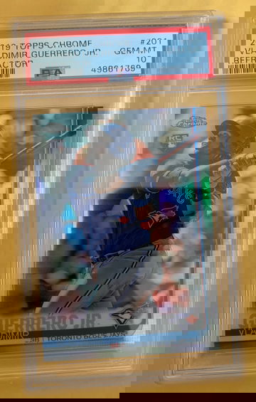 2019 Topps chrome vladimir Guerrero jr refractor 