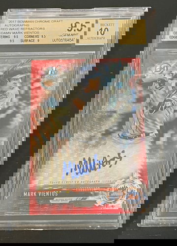 2017 Bowman Chrome Mark Vientos Red Wave Auto /5 BGS 9.5/10