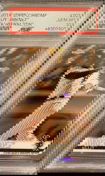 2019 Topps Chrome Sepia Refractor Eloy Jimenez #202 PSA 10 GEM MINT