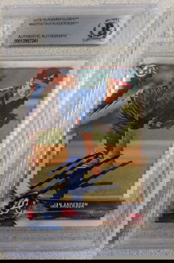 2018 Ian Anderson Bowman Draft autographed RC