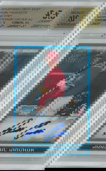 2009 Bowman Draft Randal Grichuk X-Fractor #BDPP81 BGS 9.5 Auto 10 /225 Rockies