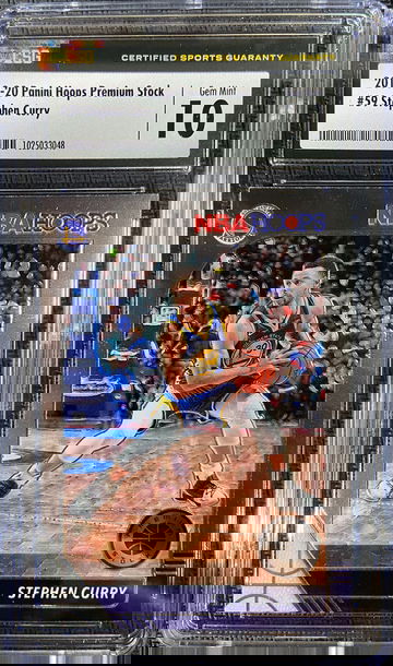 2019-20 Panini Hoops Premium Stock Stephen Curry CSG 10 GEM MINT!