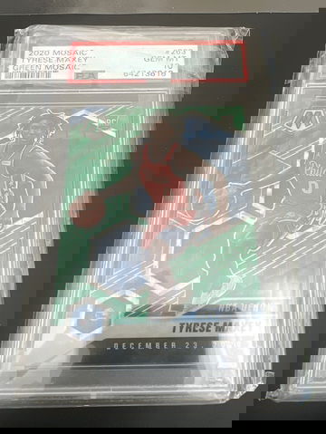 2020 Mosaic Green Mosaic Tyrese Maxey RC #263 PSA10