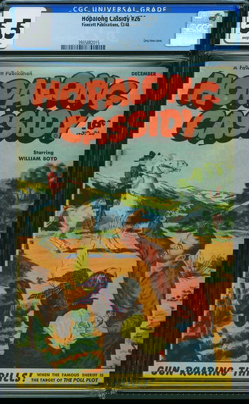 HOPALONG CASSIDY #26, CGC 5.5 FN-