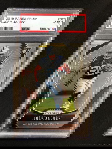 2019 Panini Prizm - Josh Jacobs - Rookie Base PSA 9 Mint