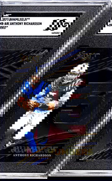 2023 Panini Select #NMB-ARI Anthony Richardson Numbers SGC 10