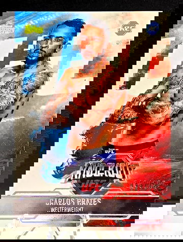 2025 TOPPS UFC KNOCKOUT  Carlos Prates  RC Rookie  Silver Holo  /125  SSP